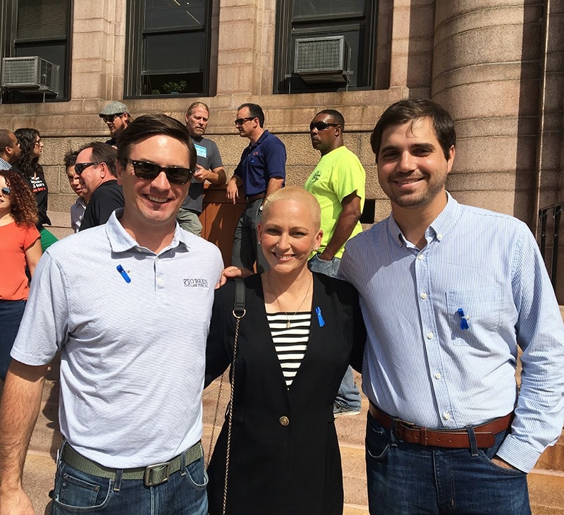 O'Brien Lawyers With Teresa Page at Meso Awareness Day Rally