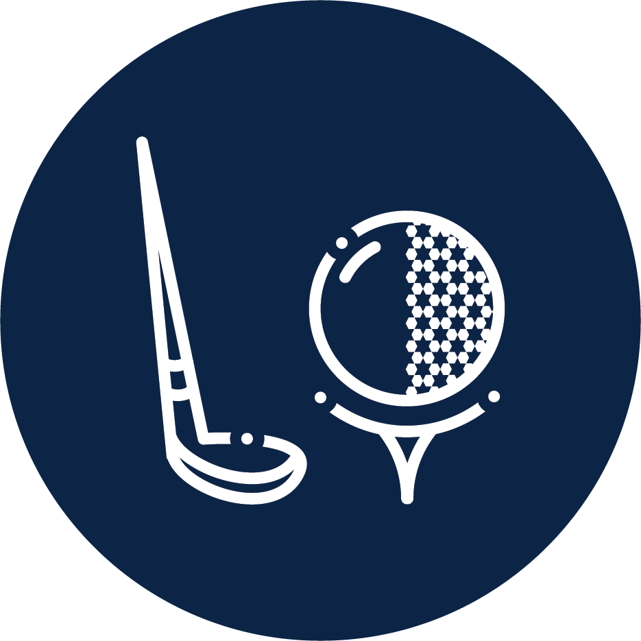golf club and ball icon