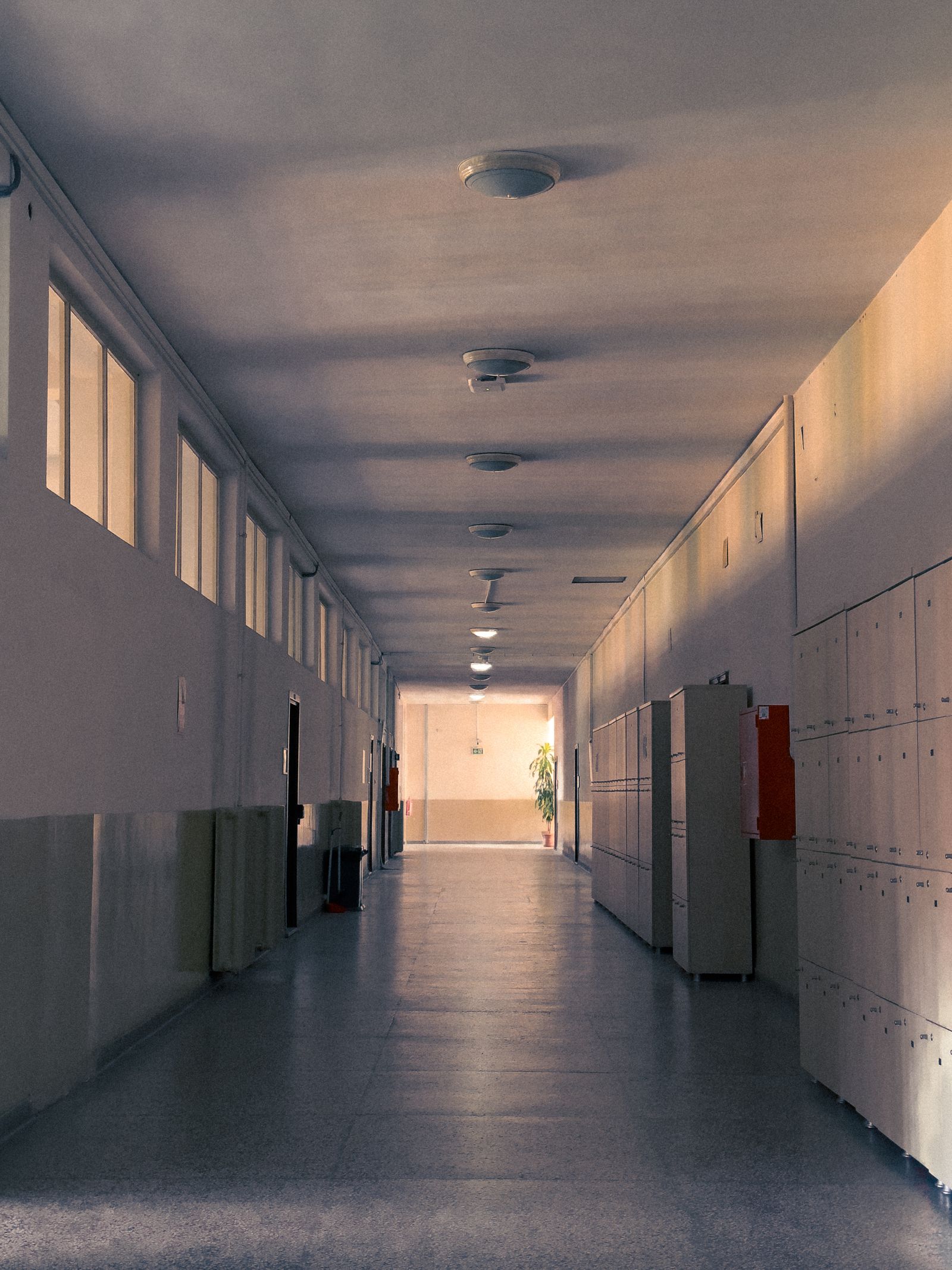 Quiet child-care hallway representing supervision, access, and safety responsibilities in daycare abuse claims