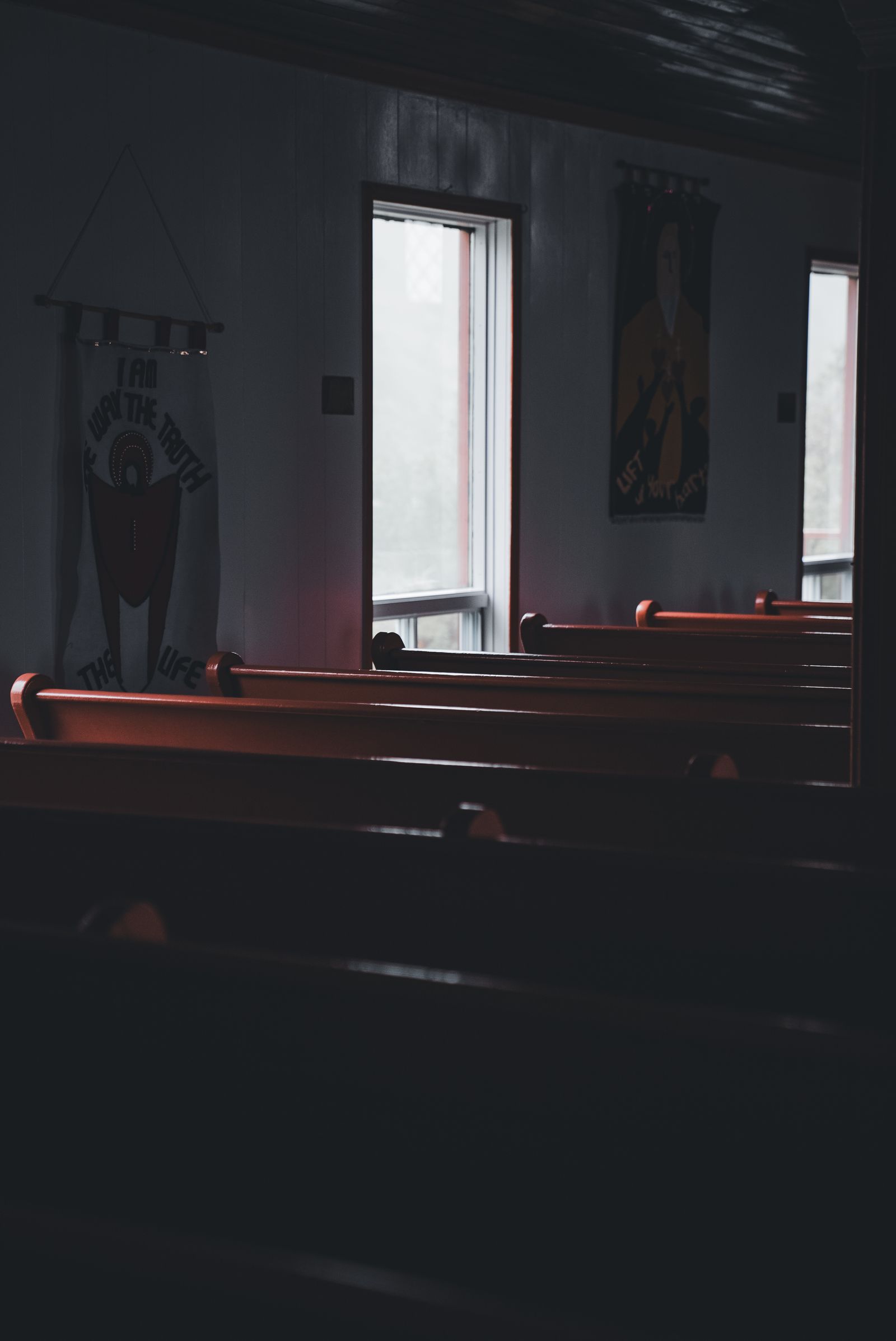 Empty church pews representing the institutional setting involved in clergy sexual abuse civil claims